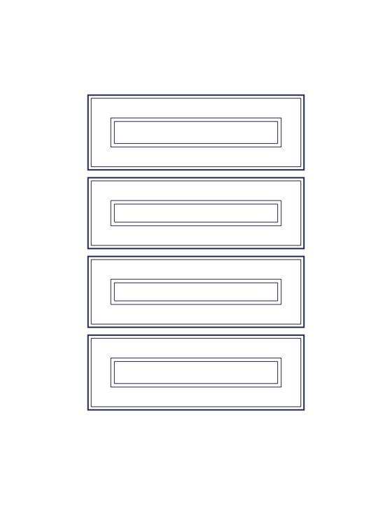 Individual drawer fronts