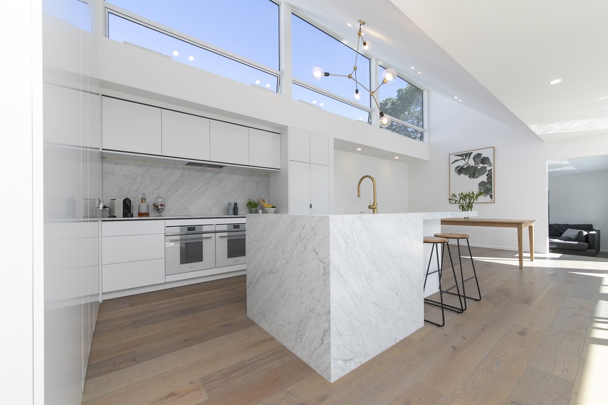 Milan Square profile wide Designer White Moda Kitchens