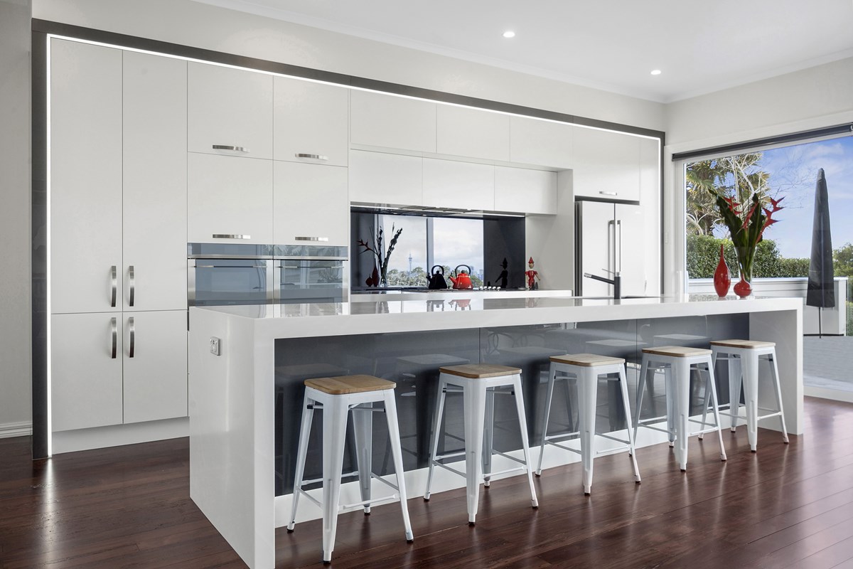 Milan Designer White Heather Wood kitchen