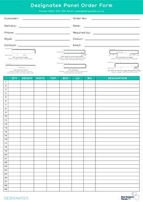 Dezignatek Order Form