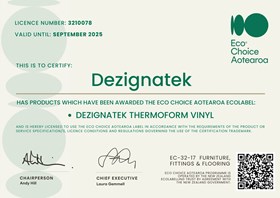 Dezignatek Eco Choice Aotearoa Certificate