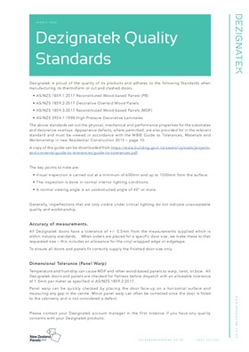 Dezignatek Quality Standards