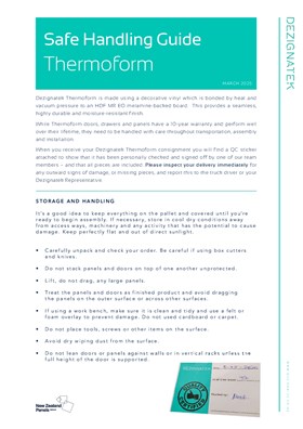 Dezignatek Safe Handling Instructions Thermoform