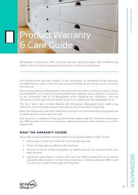 Dezignatek Warranty and Care Guide